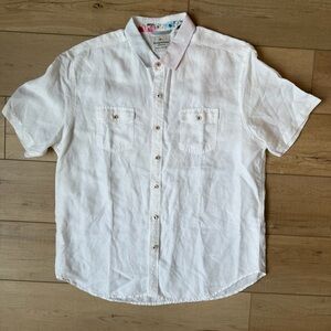 Tommy Bahama White Casual Button Down Shirt